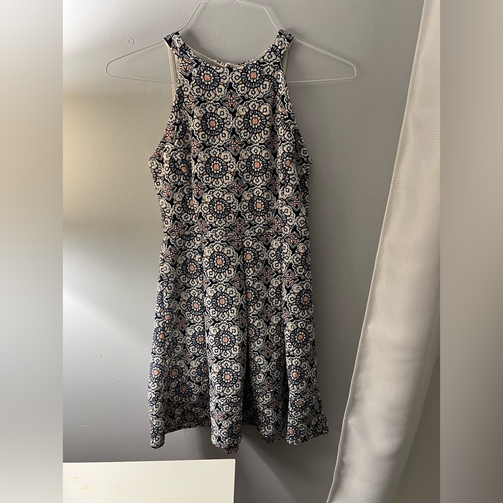 patterned halter dress